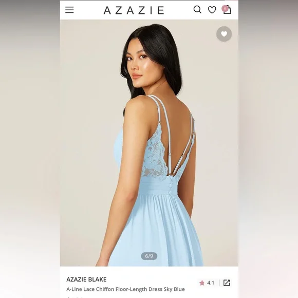 Azazie Blake - blue - NWT - 16 - Picture 5 of 16